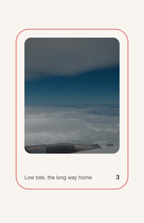 A page using the Card layout